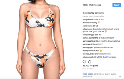 Kylie Jenner y su nueva colección de bikinis